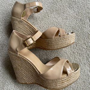Jimmy Choo Nude Platform Sandal size 40